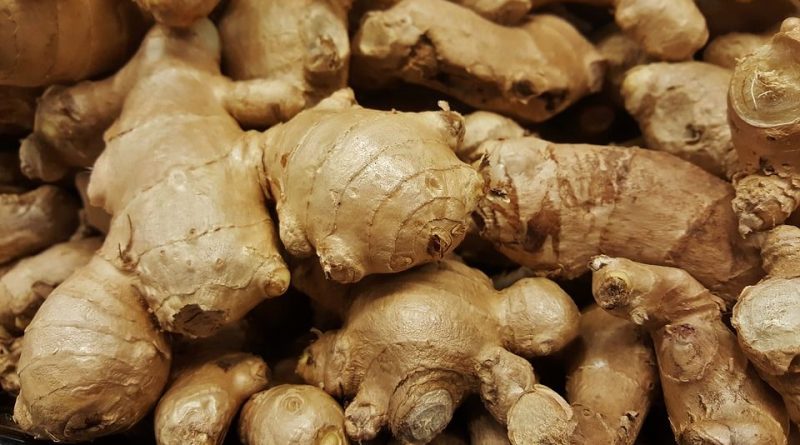Gingembre et matières premières naturelles